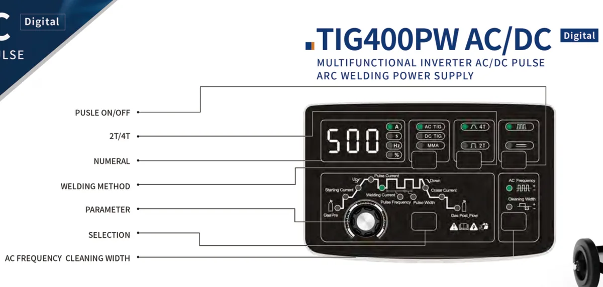 TIG400PW ACDC TIG Welding Machine product image 1
