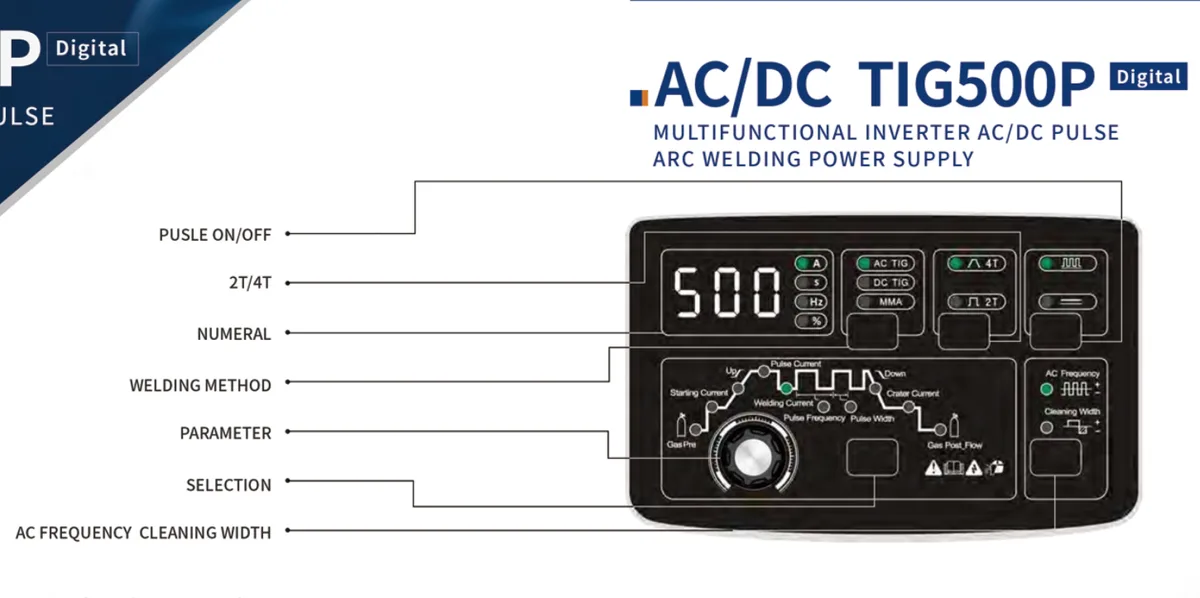 TIG500P ACDC TIG Welding Machine product image 1